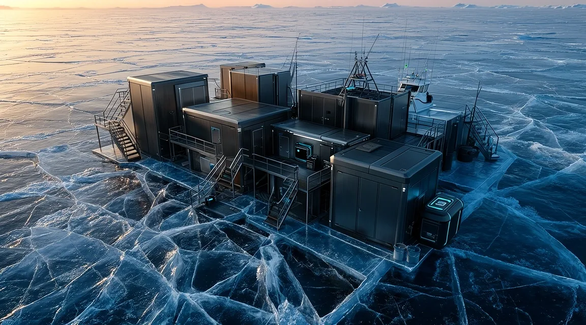 Deep Ice Angler industrial fishing grounds